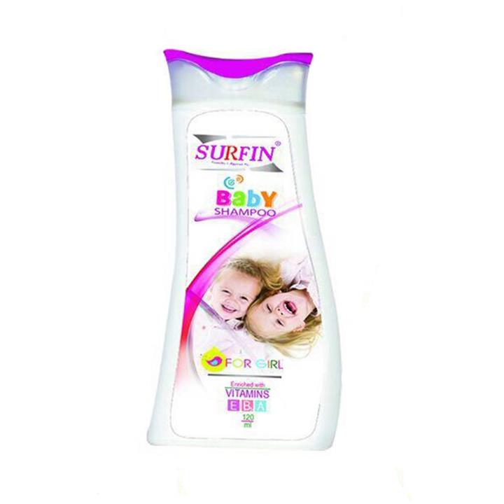 شامپو بچه ویتامینه دخترانه سورفین حجم 120 میلی لیتر Surfine Vitamin Kid Shampoo For Girls 120ml